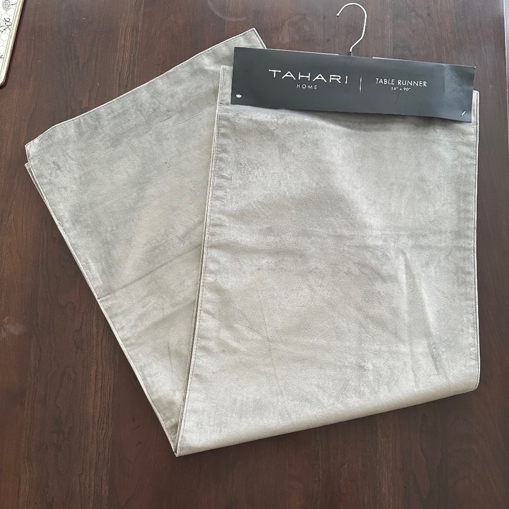 Tahari Home Velvet Table Runner
